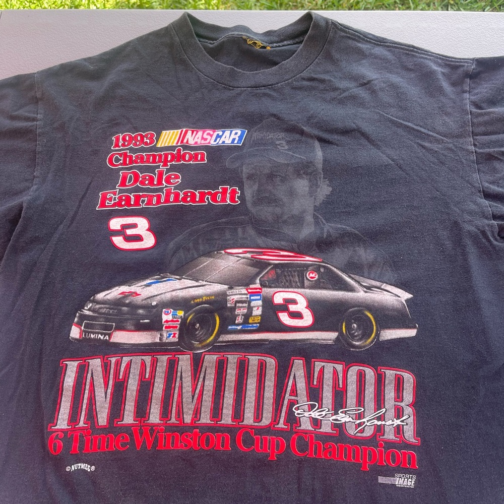 Vintage Dale Earnhardt 6x Champion Nutmeg Intimidator T-Shirt Large